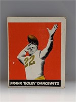1948 Leaf #38 Frank (Boley) Dancewicz Yanks QB