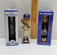 2 Gil Hodges Hall of Fame Bobbleheads with
