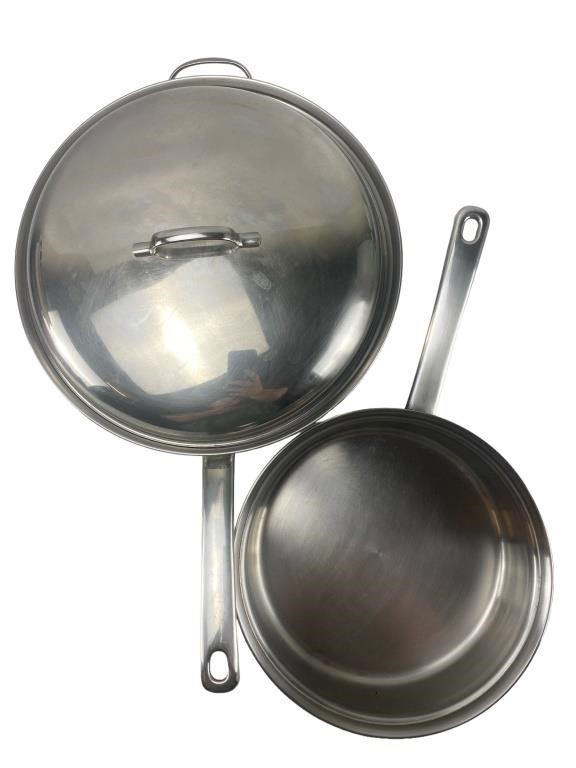MCM Belgique 9.5 and 12.5 Stainless Steel Pans