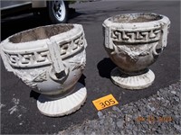 Two Concrete Planters