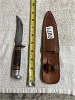Western Fixed Blade knife with sheath