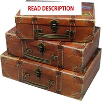 Blue Orchards Decorative Travel Themed Chest