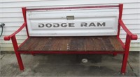 Hand Made Bench with Dodge Ram Tailgate.