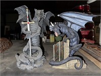 2 Dragon Figures Home Decor Land of Dragons