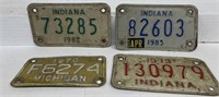Motorcycle license plates Michigan and Indiana