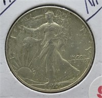 1941 Walking Liberty Silver Half Dollar.