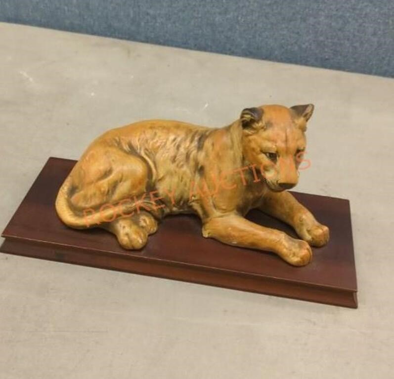 Vintage carved Tiger statue