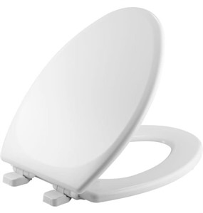 Mansfield wood elongated soft close toilet seat,