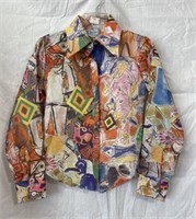 Vintage Clothing - Sears 70's Mod Abstract Shirt