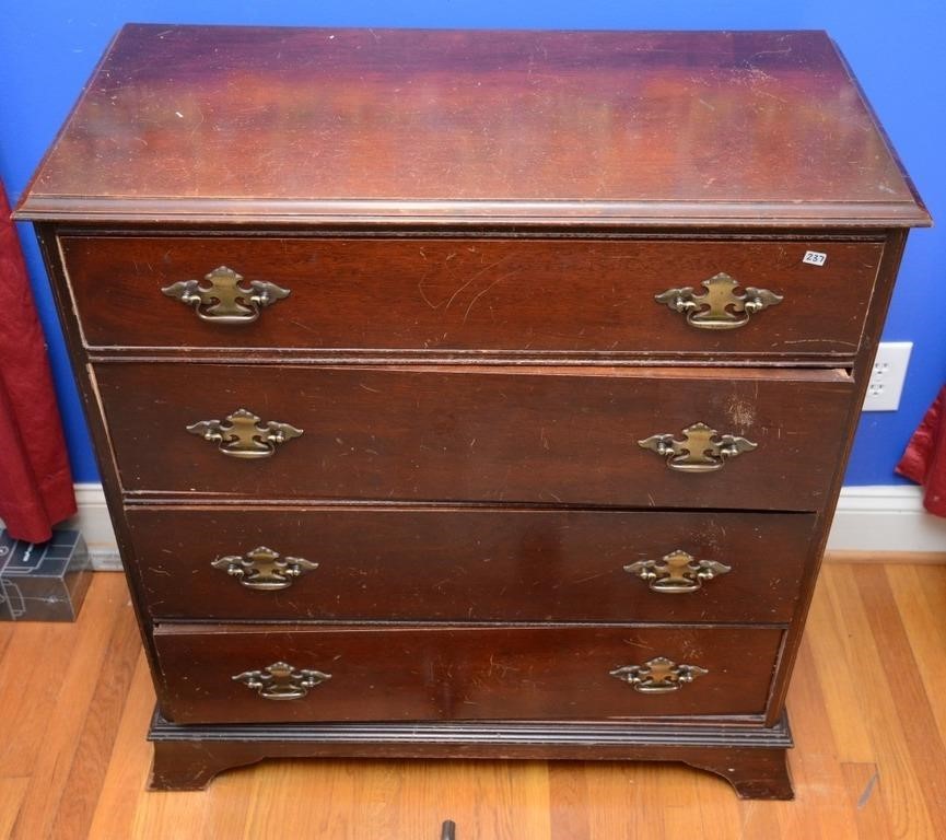 FOUR DRAWER CHEST 34 X 16.5 X 36