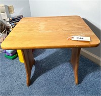 Vtg child's wooden table ~ pine 18x20x18