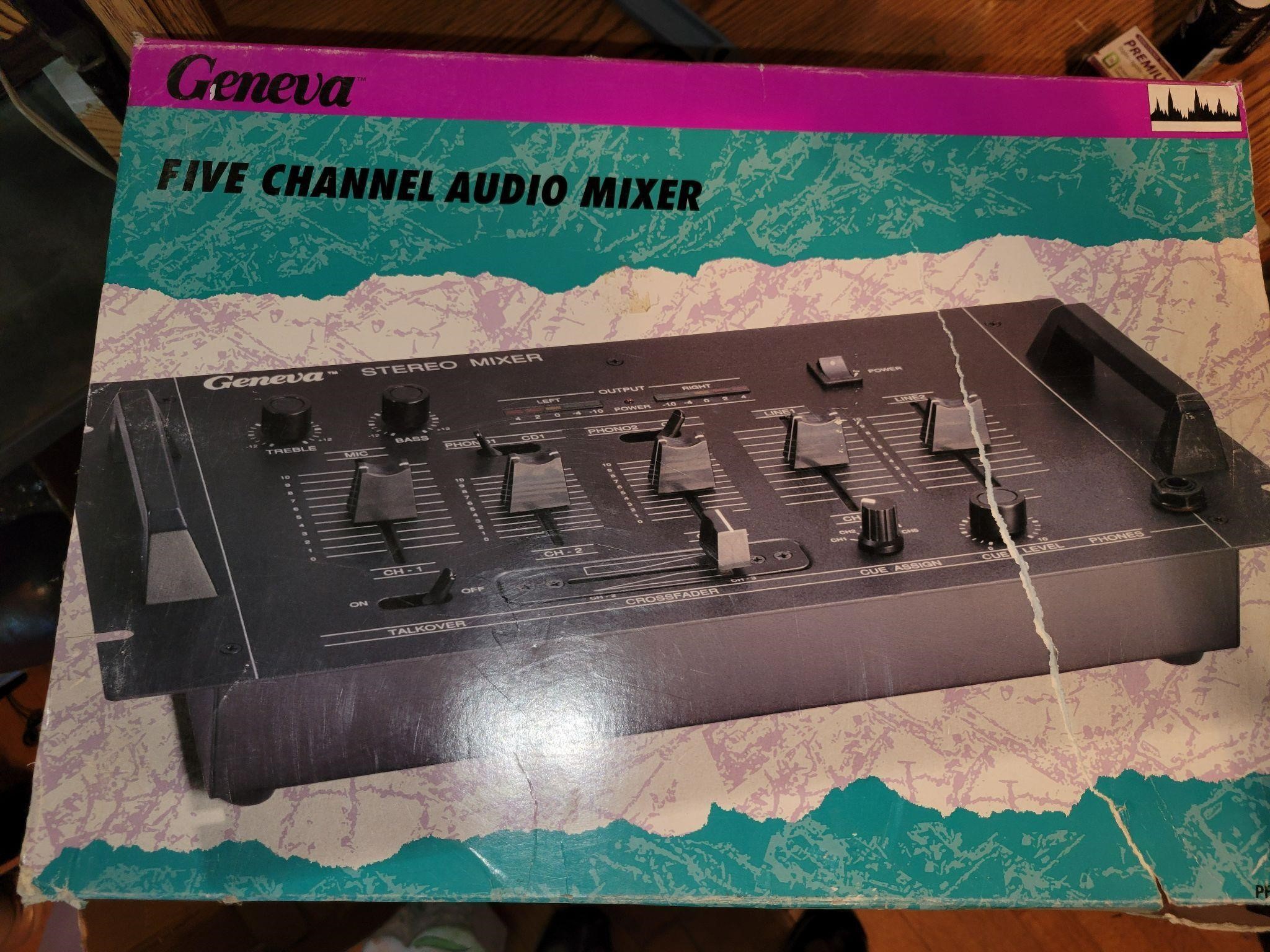 5 Channel audio Mixer