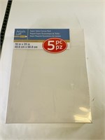 5 pack 16x20 blank canvases