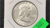1960 Silver Franklin Half Dollar better grade