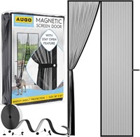 AUGO Magnetic Screen Door - Self Sealing  Heavy Du