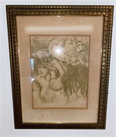 C. 1951 Renoir, "Le chapeau épinglé" Lithograph