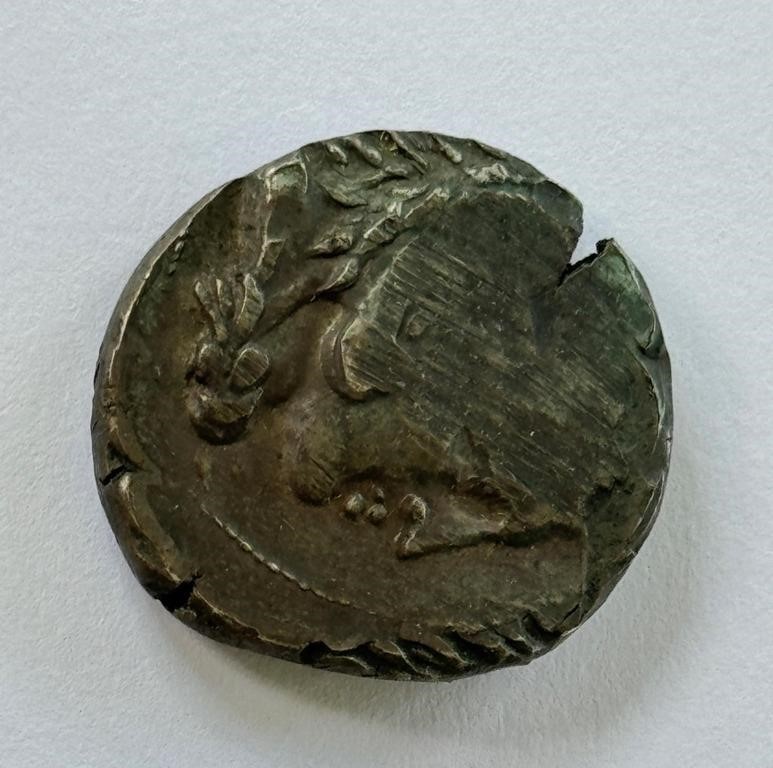 ANCIENT CARTHAGE SILVER TETRADRADAM COIN C.350 BC