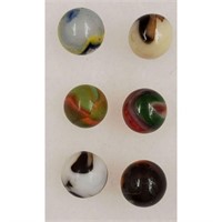 Marbles: Lot Of 6 Unique Marbles