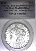 1900 Anacs Morgan Silver Dollar