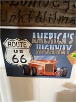 Route 66 metal sign 12 x 16