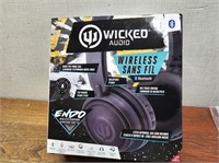NEW Wicked Auto WIRELESS Bluetooth Headphones