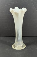 Vintage Northwood White Opalescent Swung Vase