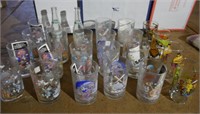 Bottles & characature glasses