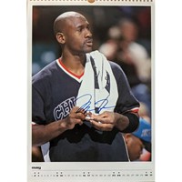 Michael Jordan Chicago Bulls 1998 autographed cale