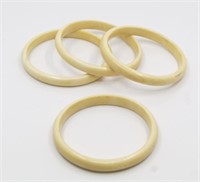 4 IVORY BRACELETS