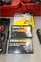 2 Central Pneumatic Spray Guns & Stand