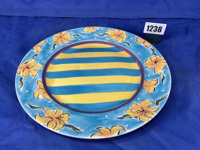 Flora Dora Plate By Heather Outlaw, 13.5"Dia.