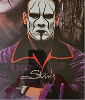 Signed Sting LG Framed Pic COA BGS