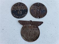 1928 & 1930 Arlington Heights Tax Plates