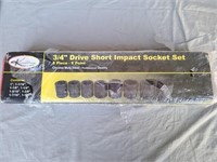 3/4" drive impact socket set