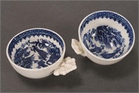 Pair of 18th Century Caughley Porcelain Wine