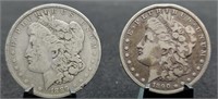 1889-O & 1890-O Morgan Silver  Dollars