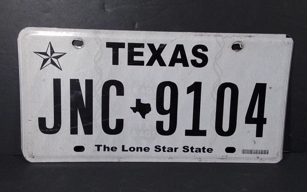 Texas License Plate