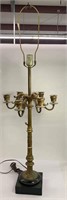 Parlor Lamp With Six Arm Candelabra