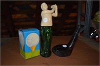 Vintage Avon bottles Golf theme
