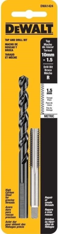 C2251  DeWalt Drill TAP Set, 10MM-1.50 THRD 2PC