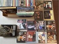 CDs DVDs, cassettes tracks several unopened large