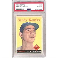 1958 Topps Sandy Koufax Psa 4