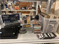 Electronics, cds, records, cassettes and more.