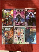 6 bagged and backed comics