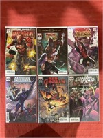 6 bagged and backed comics