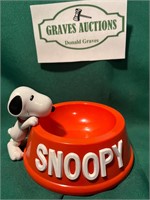 2001 Snoopy 3 1/2” tall 5 1/4” diameter Plastic