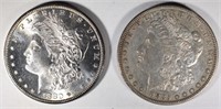 1880-S GEM BU & 1885-S XF/AU MORGAN