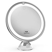 Updated 10x Magnifying Lighted Makeup Mirror with