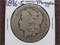 1896 S MORGAN SILVER DOLLAR 90%