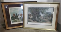 (E) Engravings - The Village Elms and The Earl of